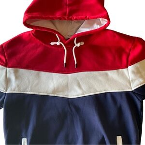 Colorblock Hoodie ~ Red, White, & Blue